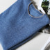 2017 mới của Nhật Bản phong cách cao cấp cashmere áo len nam cổ tròn tinh khiết cashmere áo thun quăn áo len hit màu áo len mỏng Áo len Cashmere