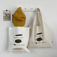 Универсальный шоппер для отдыха, сумка, в корейском стиле, тренд сезона