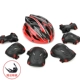 Регулируемый черный и красный шлем+защитная передача