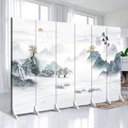 Tùy chỉnh 
            mới phong cách Trung Quốc bức tranh phong cảnh màn hình vách ngăn phòng khách che chắn văn phòng khách sạn nhà hàng phòng riêng gấp nhà di động vách ngăn nhựa giá rẻ
