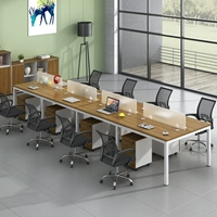 Коммерческий стол, комбинация стула Простой современный сотрудник Офис Экран 2468 человек в финансовом столе, компьютерный стол