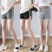 Bà bầu mùa hè quần an toàn thời trang hot mom eo thấp quần short thể thao giản dị bên ngoài mặc quần lót chống sáng cho bà bầu - Phụ nữ mang thai quần / quần bụng