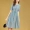 Zhuo Tu nữ retro rỗng cổ tròn đầm tay áo rộng eo cao váy dài 2019 phong cách mới - Váy dài