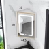 Góc thép không gỉ tủ gương nhà vệ sinh hình tam giác Bắc Âu tối giản căn hộ nhỏ treo tường nhà vệ sinh hộp gương phòng tắm gương trang trí phòng ngủ Gương