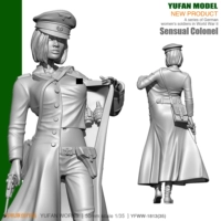 Yufan Model Original 1/35 Сексуальная женщина-офицерская смола солдат YFWW35-1813