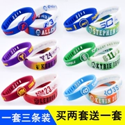 Vòng tay bóng rổ Silicone Vòng đeo tay thể thao Vòng đeo tay nam giới Curry James Owen Harden Kobe NBA Hand Global Star