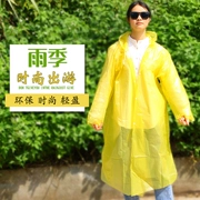 Sản phẩm mới dày 3 lụa du lịch áo mưa người lớn ngoài trời mưa quần dài trẻ em trong suốt áo mưa với nắp windproof