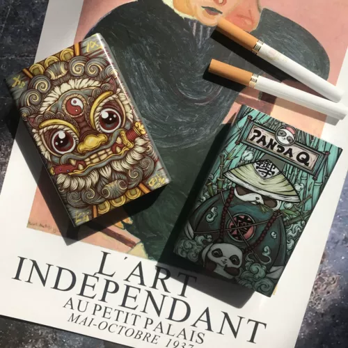 Креативная портативная металлическая лента, металлический портсигар, алюминиевый сплав, 20 шт