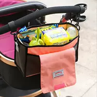 Xe đẩy em bé túi lưu trữ túi Mẹ túi trẻ em xe đẩy móc treo xe đẩy phụ kiện túi bé BB bộ túi xách 5 món cho mẹ và bé