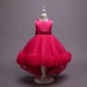 Váy dạ hội trẻ em cô gái sinh nhật váy công chúa bông hoa đỏ cô gái chủ trì sàn catwalk Trang phục theo phong cách phương Tây