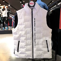 Li Ning down vest nam 2018 mùa đông mới Wade ấm đứng cổ áo trắng ngỗng xuống áo khoác thể thao AMRN035 - Áo thể thao áo khoác nữ nike