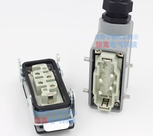 HDC-HK-4/2-006-1 тяжелая нагрузка разъем 4+2 = 6 ядро ​​80a+16a HDC-HK4/2-M/F