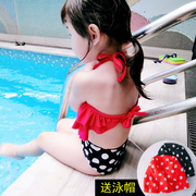 Ins trẻ em mới của cô gái đồ bơi trẻ em 2-3-4-5 tuổi bé áo tắm mặc bikini cô gái chia áo tắm