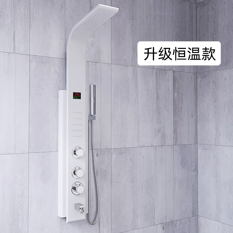 bộ sen tắm Langsi bather inox tắm màn hình hiển thị kỹ thuật số thông minh nhiệt độ không đổi bộ sen nhà tăng áp vòi sen cột vòi nước nóng lạnh inax vòi nước nóng Vòi hoa sen