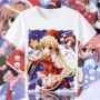 DC Comics Series T-shirt Set Set Hoa Hôn Hôn Anime Quần áo nam và nữ Mùa hè ngắn tay áo cổ tròn - Carton / Hoạt hình liên quan những hình dán cute