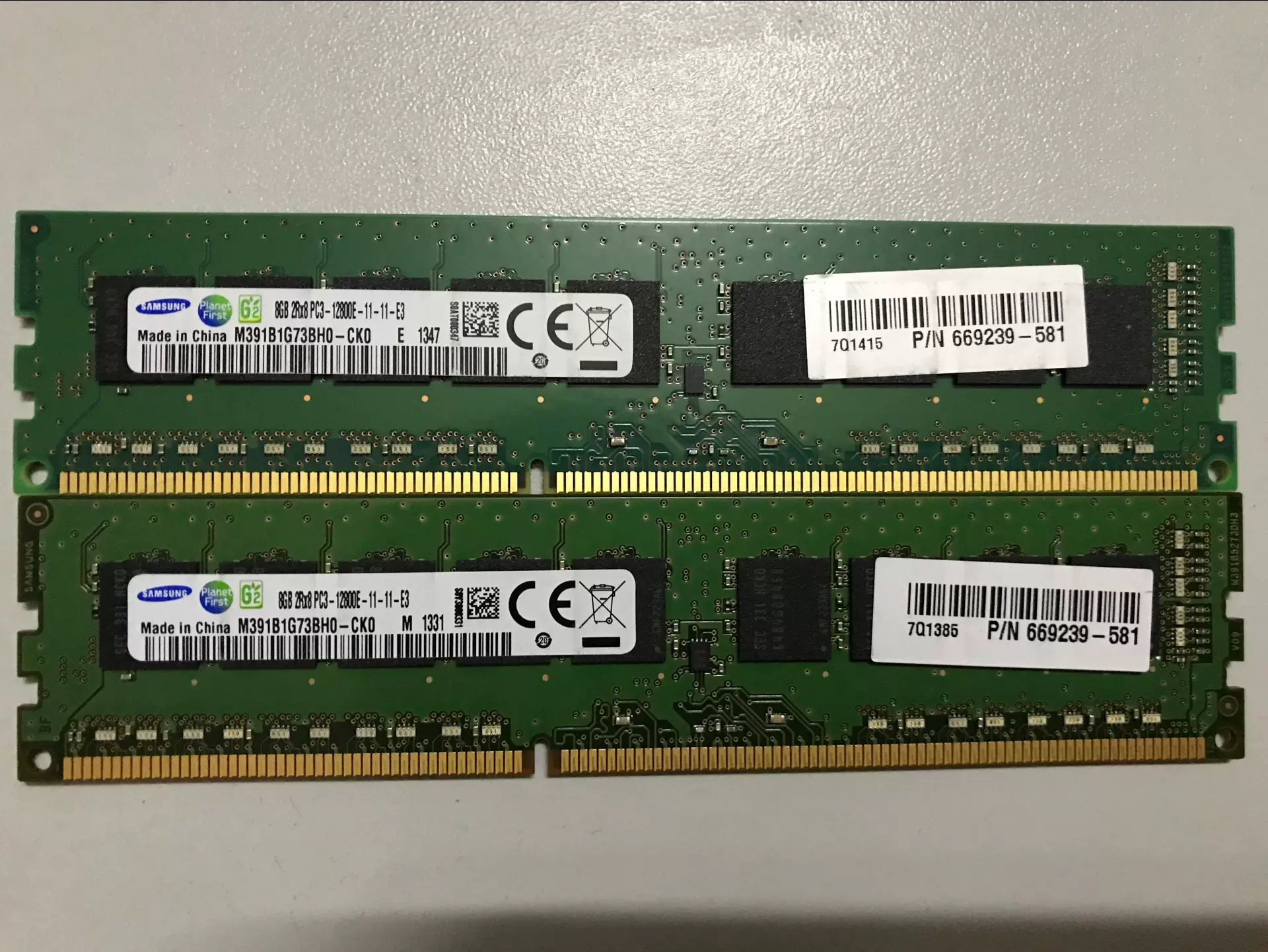 Память сервера Samsung 8 ГБ 2Rx8 PC3-12800E DDR3 1600 8G чистый ECC UDIMM