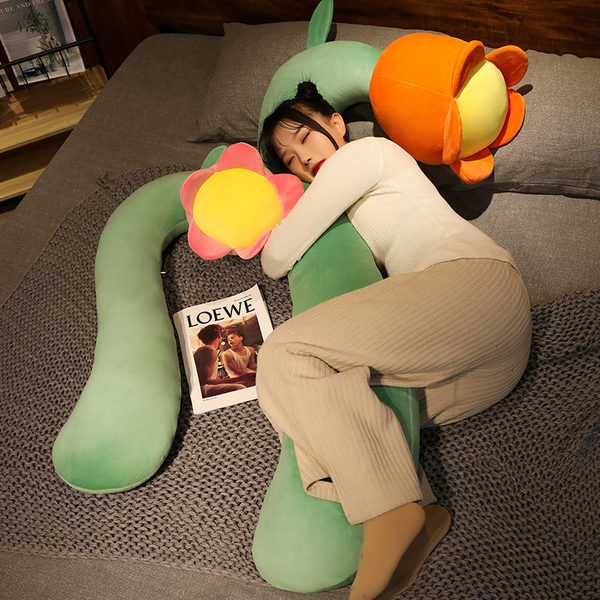 Милая съёмная подушка для сна для друга, в цветочек