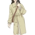 Sakura tùy chỉnh retro gió Anh trên đầu gối dài áo gió áo khoác nữ chic da mùa thu áo khoác adidas nữ Trench Coat
