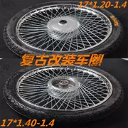 Hiệp sĩ xe cong chùm xe Jialing 70 Dayang 100 sửa đổi xe máy retro vòng thép bánh xe lốp sửa đổi phụ kiện