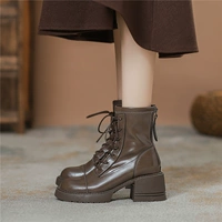 Martens, Tide, высокие демисезонные модные короткие сапоги в английском стиле, ботинки, в британском стиле, 2023