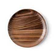 Tấm gỗ óc chó đen tròn hình chữ nhật trái cây tấm gỗ tròn khay trà tấm gỗ tấm gỗ nguyên bản tấm gỗ