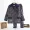 Mùa đông nam ba lớp dày flannel đồ ngủ quilted trung niên nam cộng với nhung ấm áo khoác cotton phù hợp với dịch vụ nhà đồ ngủ nam hàn quốc