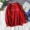 Áo len lưới màu đỏ nữ 2018 mới sóng mùa thu những người yêu thích quần áo mùa thu phiên bản Hàn Quốc hoang dã với áo khoác họa tiết áo len mỏng