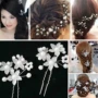 Cô dâu tóc tiara phụ kiện tóc clip clip kẹp tóc U phong cách Hàn Quốc đơn giản đầu hoa kết hôn bánh mì nướng phụ kiện quần áo - Phụ kiện tóc set kẹp tóc cho bé gái