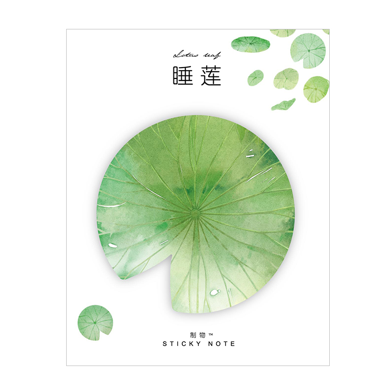 Water Liliesthe republic of korea ins lovely facilitate Stickers Strong viscosity Tear Cartoon Note Paper pupil use girl originality Stationery