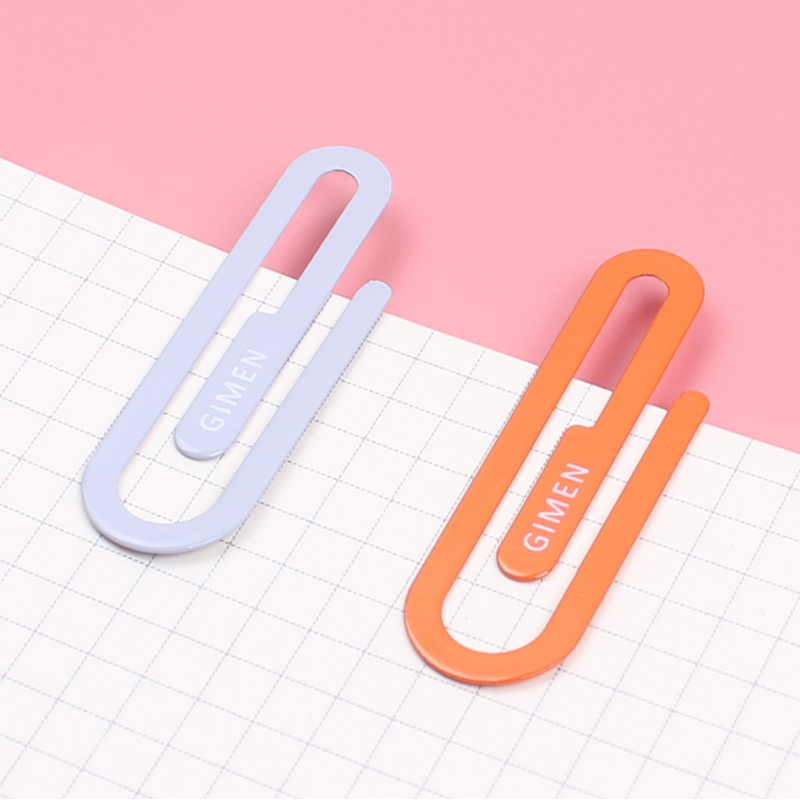Small Gray Orangemulti-function originality paper clip colour Binding needle box-packed Large paper clip Stationery Pin to work in an office Paper clip