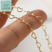 Đồ trang sức handmade Tự làm 14K dây chuyền vàng ánh sáng vàng hình trái tim chuỗi bảo vệ chuỗi vòng đeo tay phụ kiện - Vòng đeo tay Clasp