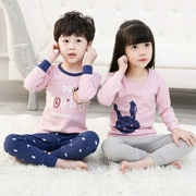 Bộ đồ lót trẻ em cotton ấm 3 bộ quần áo mùa thu cho trẻ em quần dài bé trai và bé gái