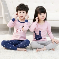 Bộ đồ lót trẻ em cotton ấm 3 bộ quần áo mùa thu cho trẻ em quần dài bé trai và bé gái đồ lót cho bé gái tuổi dậy thì