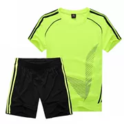 Người lớn mới trẻ em chạy phù hợp với nam giới mùa hè mồ hôi thấm ngắn tay quần short thể thao phù hợp với mặc giản dị