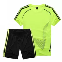 Người lớn mới trẻ em chạy phù hợp với nam giới mùa hè mồ hôi thấm ngắn tay quần short thể thao phù hợp với mặc giản dị quần áo thể thao nam