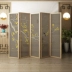 tấm bình phong bằng vải Màn hình gấp tùy chỉnh 
            vách ngăn di động phòng khách đơn giản hiện đại phòng ngủ kiểu Trung Quốc mới để chặn cửa ra vào khách sạn gia đình màn hình gấp giá vách ngăn gỗ phòng khách Màn hình / Cửa sổ