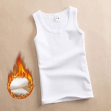 Детская удерживающая тепло хлопковая майка, базовый жилет подходит для мужчин и женщин, белое нижнее белье, эффект подтяжки, увеличенная толщина