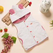 Áo vest bé gái mùa xuân và mùa thu cardigan mỏng 0-5 tuổi Nam và nữ Áo vest bé gái đôi cotton mặc vest phiên bản Hàn Quốc - Áo ghi lê