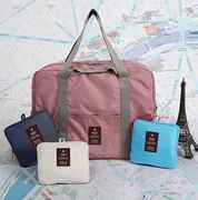 Du lịch gấp túi lưu trữ công suất lớn túi vải nữ tote túi du lịch nội trú không thấm nước một vai có thể được treo hành lý