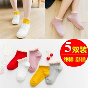 Cô gái ren vớ cotton mùa xuân và mùa thu mùa đông Chàng trai và cô gái bé vớ vớ công chúa lớn trẻ em vớ công chúa vớ - Vớ