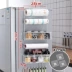 Nhà bếp bên tủ lạnh lưu trữ hiện vật giá nhiều lớp lắp đặt miễn phí đa chức năng gia đình hoàn chỉnh giá treo tường gia vị kệ gia vị inox 304 kệ bếp nhôm giả gỗ Kệ bếp