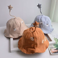 Весенняя детская шапка, милая солнцезащитная шляпа подходит для мужчин и женщин, 6-16 мес.
