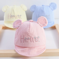 Кепка для раннего возраста, хлопковая детская шапка для новорожденных, тонкая милая солнцезащитная шляпа, 0-3 мес., защита от солнца