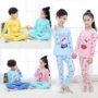 Children Qiuyi Qiuku Set Cotton Boy Girls Đồ lót trẻ em Cotton Áo len Phần mỏng Cotton Boy Quần áo mùa thu - Quần áo lót quần áo trẻ em hàn quốc