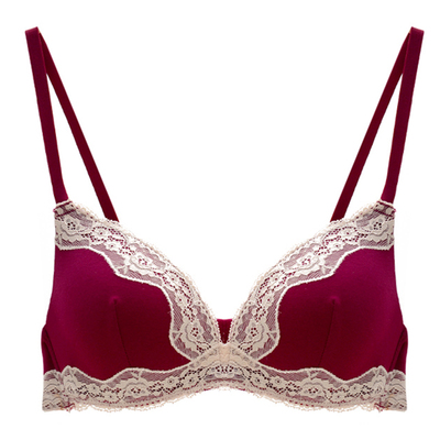少女美屋春夏无钢圈薄棉款内衣文胸 性感舒适无痕学生蕾丝胸罩bra-淘宝网