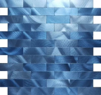 Синяя матовая именная наклейка