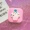 Dễ thương cô gái mới trái tim vô hình hộp hồng da báo Sakura đồng hành hộp làm đẹp in hộp đơn giản - Swiss Army Knife