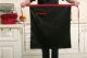 Черная юбка в складку, фартук