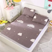 Washable giường 1.8m mat gấp ghế lụa băng ba mảnh 1,5 mét ký túc xá mùa hè máy lạnh Ruanxi con - Thảm mùa hè