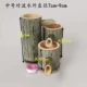 Три бамбуковая трубка протекающая вода с наружным диаметром 7 см-9 см.